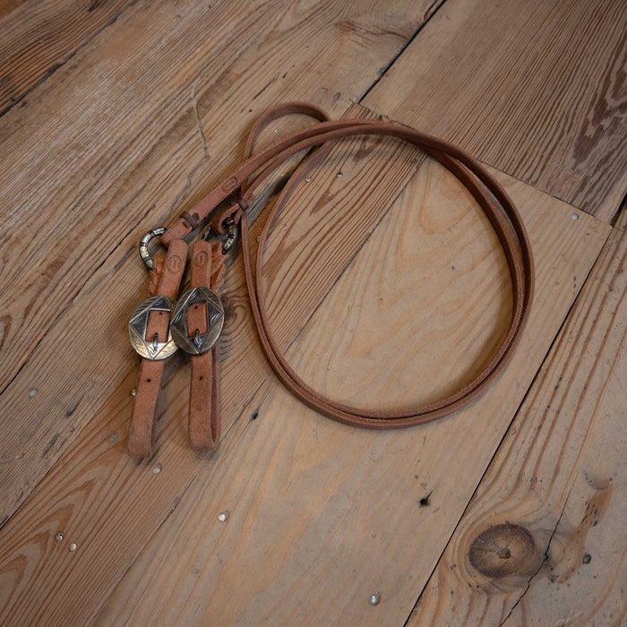 Joe Hipp 8' Roping Reins w/ Teskey's Hardware Tack - Reins Joe Hipp