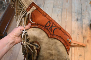 Handmade by Bret Arsyre Leather Chinks  -  CHAP879 Tack - Chaps & Chinks Bret Arsyre   