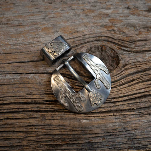 Wayne Dollar Silver Cactus Headstall Buckle Set Tack - Conchos & Hardware Wayne Dollar