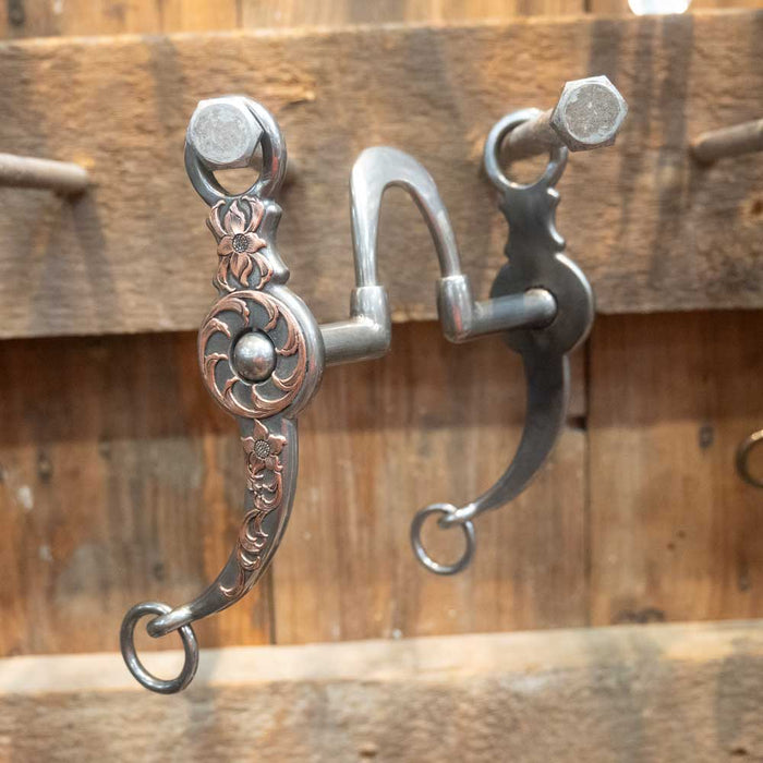B. Anthony Copper Mounted Tall Flat Correction Tack - Bits Brandon Anthony
