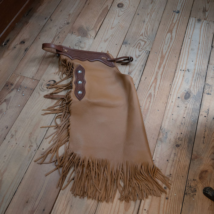 Teskeys Large Smooth Leather Chinks Tack - Chaps & Chinks TESKEY'S