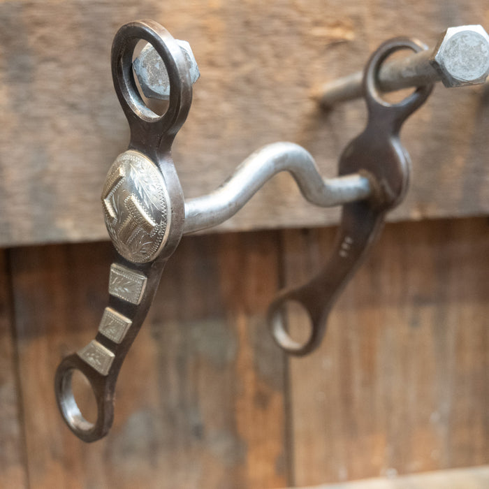 KG Adams Silver Mounted Solid Port Bit Tack - Bits KG ADAMS