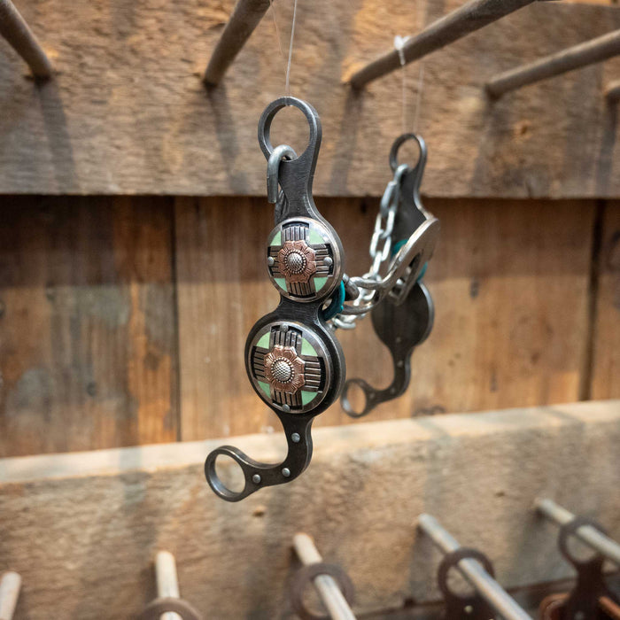 Petska Washer Port Bit w/Turquoise Conchos