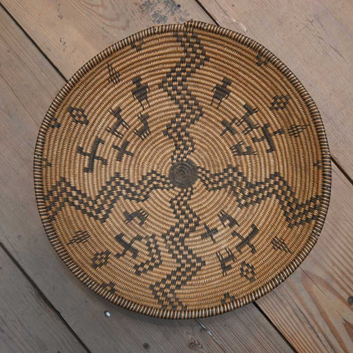 Apache Indian 1920's Handmade Woven Basket Collectibles Teskey's