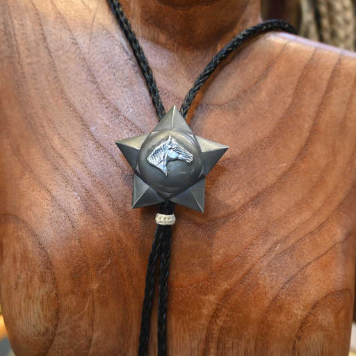 Comstock Heritage Large Star w/Horse Bolo Tie ACCESSORIES - Additional Accessories - Buckles Comstock Heritage