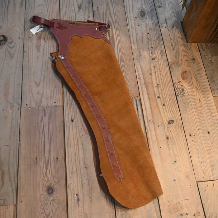 Small WorkingRough-Out Shotgun Chaps Tack - Chaps & Chinks Teskey's
