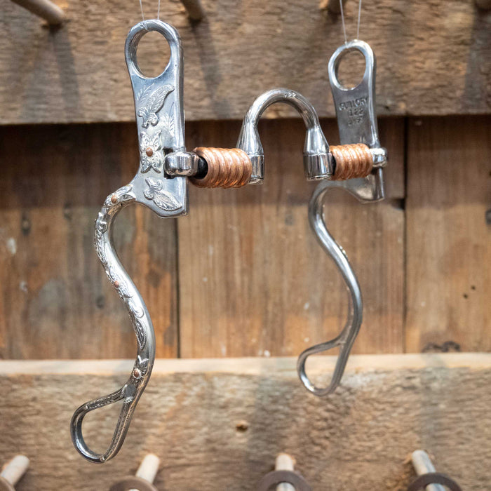 Barry Guillory Silver Mounted Correction Bit w/Copper Rings