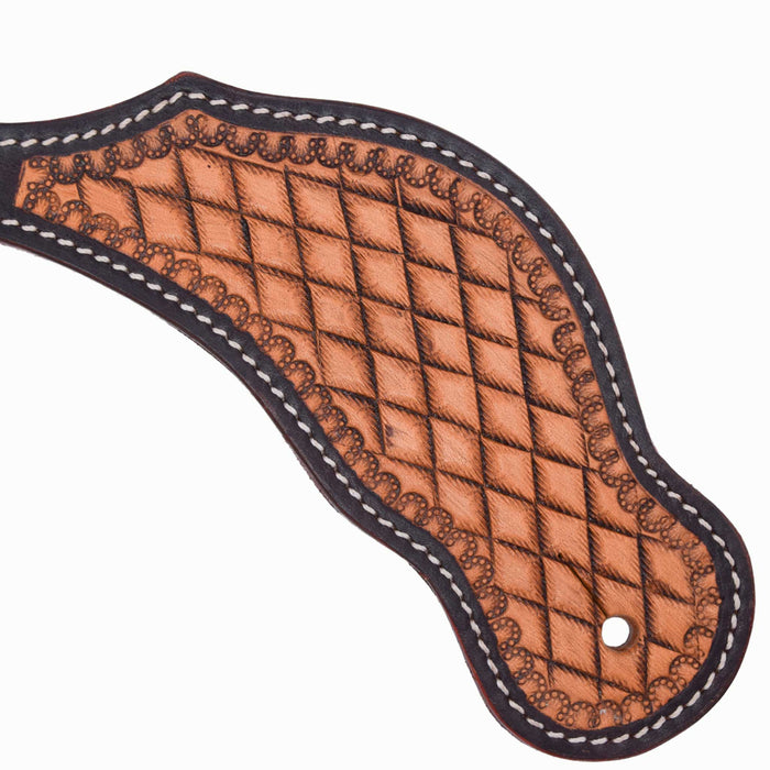 Teskey's Diamond Small Seed Bordered Spur Straps Tack - Spur Straps Teskey's