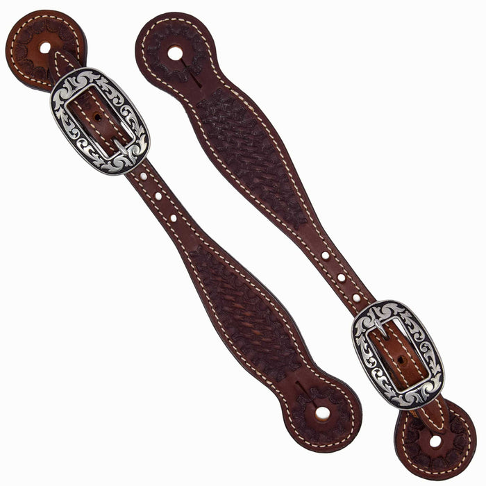 Weaver Leather Basin Cowboy Thin Spur Strap Tack - Spur Straps Weaver