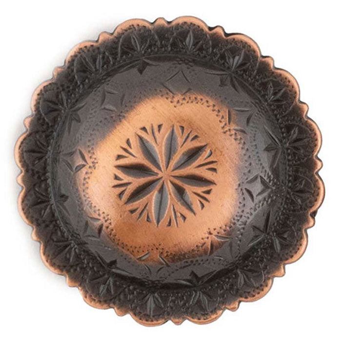 Copper Windrose Engraved Concho Tack - Conchos & Hardware MISC