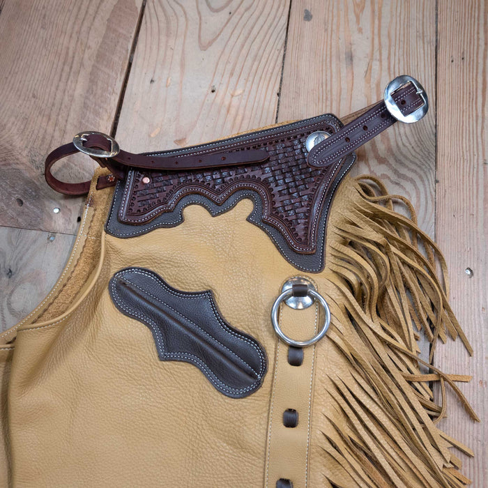 Teskey's Medium Tan Versatility Shotgun Chaps Tack - Chaps & Chinks Teskeys