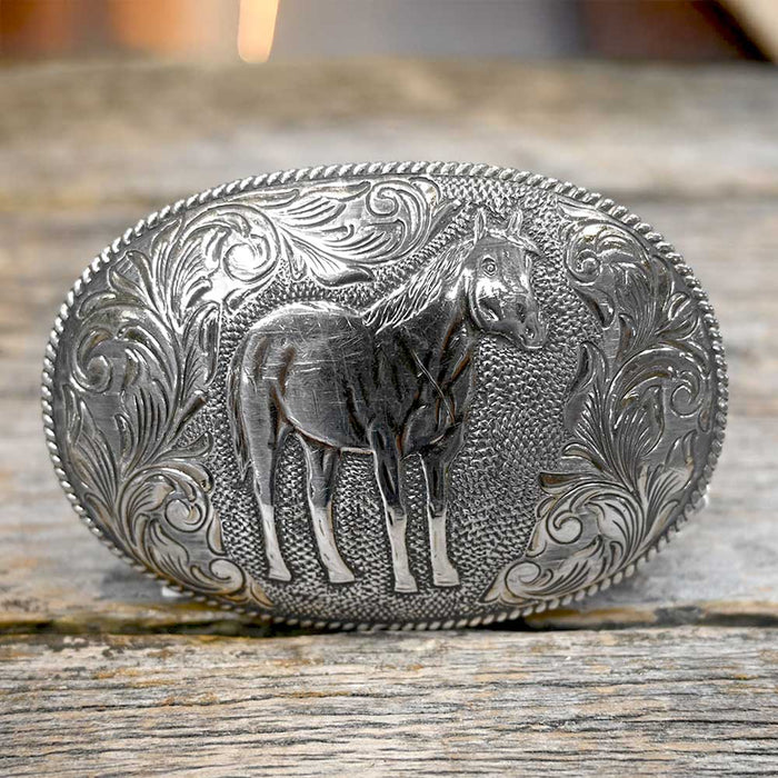 San Carlos Sterling & Gold Belt Buckle ACCESSORIES - Additional Accessories - Buckles San Carlos