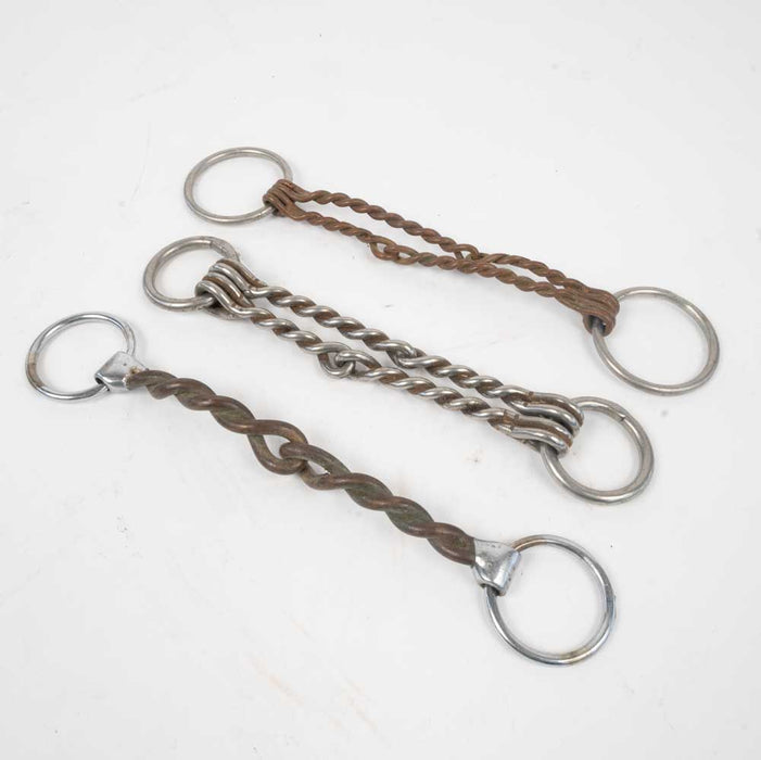 Set of 3 Used Pony O-ring Snaffle Bits Sale Barn MISC
