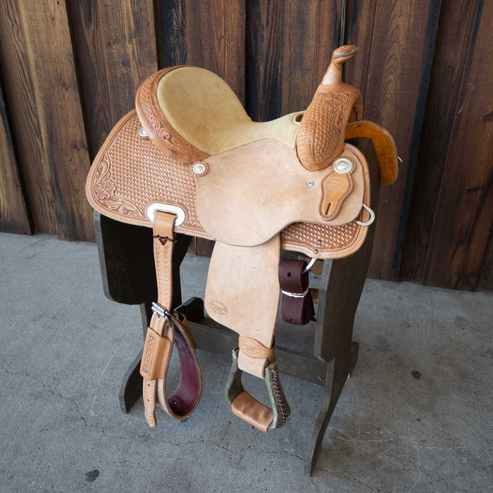 13" TESKEY'S COMPETITION SERIES BARREL SADDLE Saddles - New Teskey's Saddlery