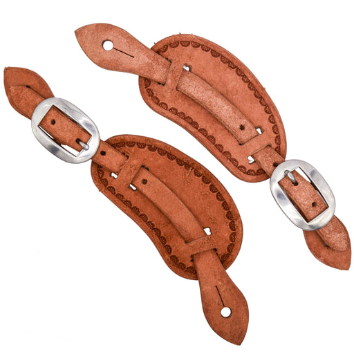 Teskey's Roughout Montana Spur Straps Tack - Spur Straps Teskey's
