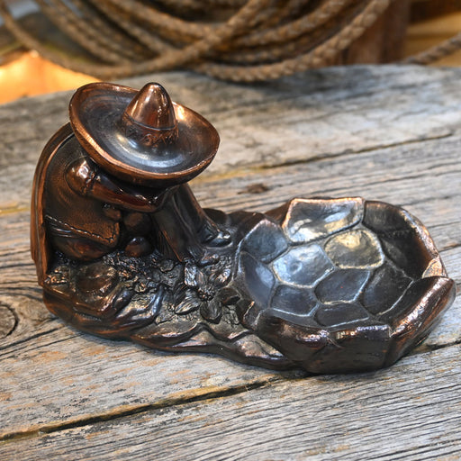 Mexican Siesta Vintage Bronze Ash Tray Collectibles Teskey's