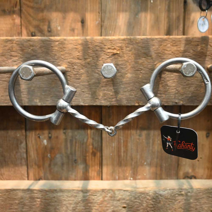 Flaharty D-Ring Square Twist Snaffle Bit Tack - Bits Flaharty