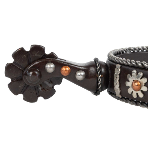 Formay Daisy Twist Spur w/Rope Edge Tack - Spurs Formay