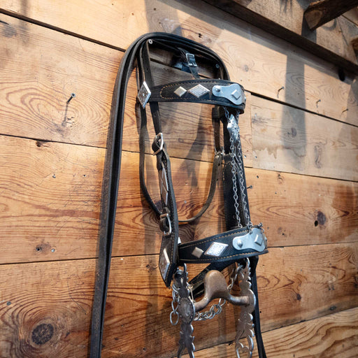 E. Garcia Engraved Sterling Bit w/Copper Port Tack - Rigs E. Garcia