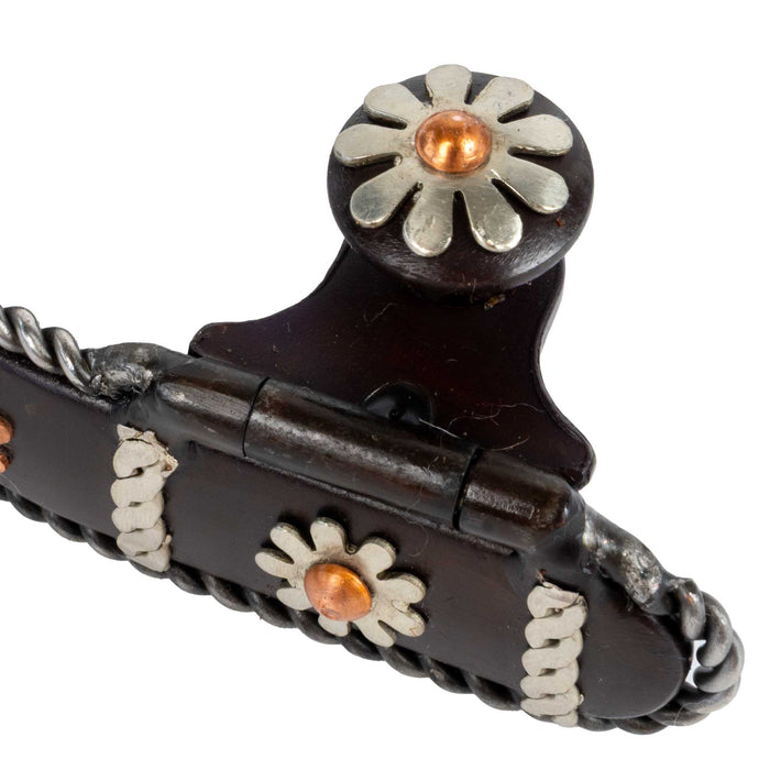 Formay Daisy Twist Spur w/Rope Edge Tack - Spurs Formay