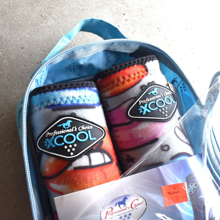 NEW Professional Choice 2xCool Sports Medicine Boots 2 Pack Front Lips Print Sale Barn Professional's Choice