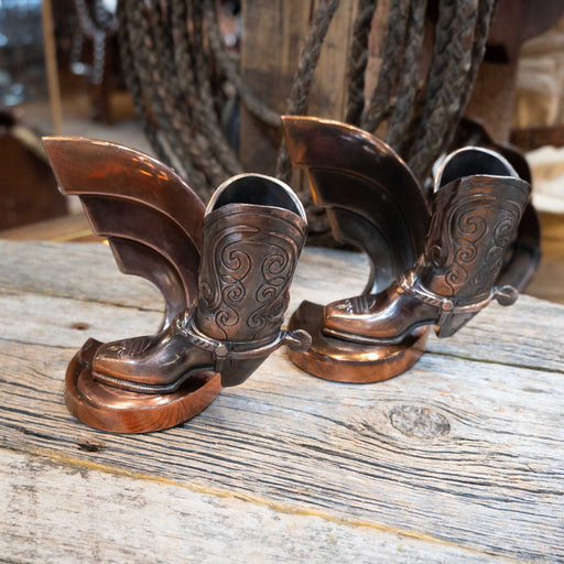 1940's-50's Trophy Cowboy Boot Bookends Collectibles Trophy Craft Co.