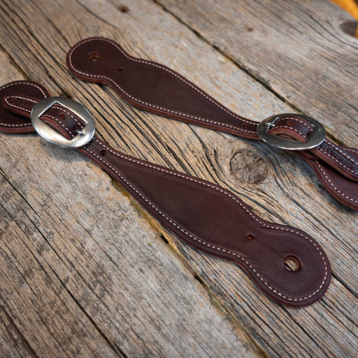 Handmade Ross Bullinger Burgundy Spur Straps Tack - Spur Straps Ross Bullinger