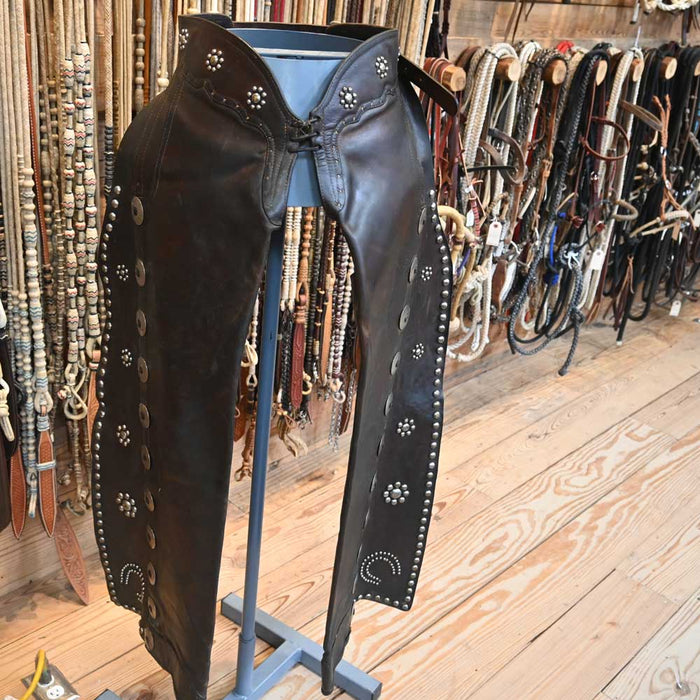 Clark Vintage Western Cowboy Chaps Tack - Chaps & Chinks Clark