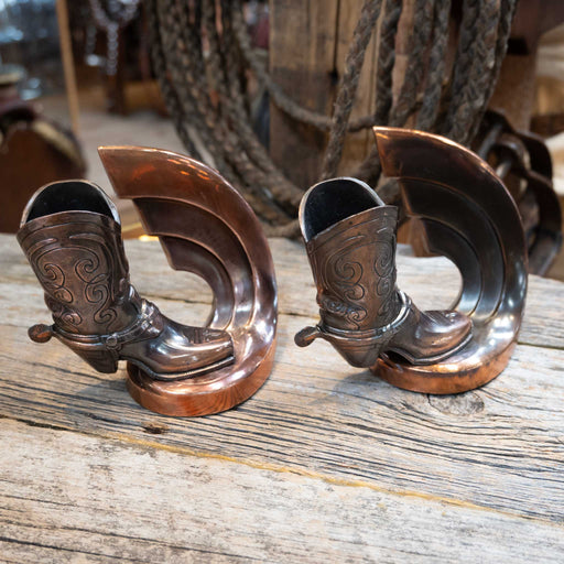 1940's-50's Trophy Cowboy Boot Bookends Collectibles Trophy Craft Co.
