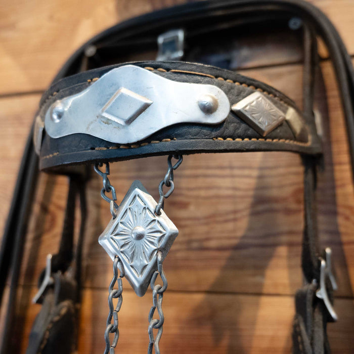 E. Garcia Engraved Sterling Bit w/Copper Port Tack - Rigs E. Garcia