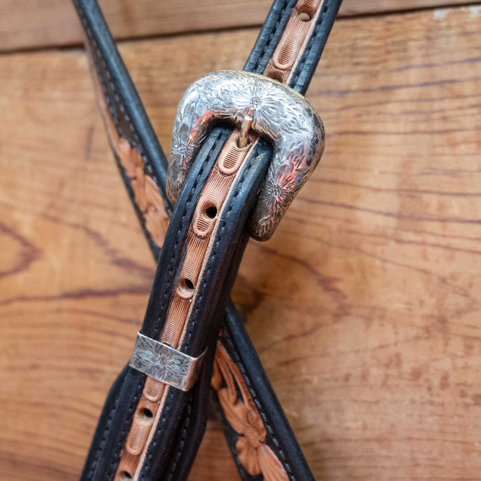 Randall Top Shelf Leather Split Ear w/Silver Buckle Tack - Headstalls Randall Top Shelf