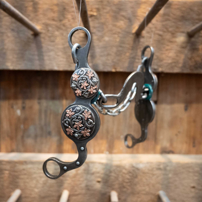 Petska Washer Port Bit w/Flower Conchos