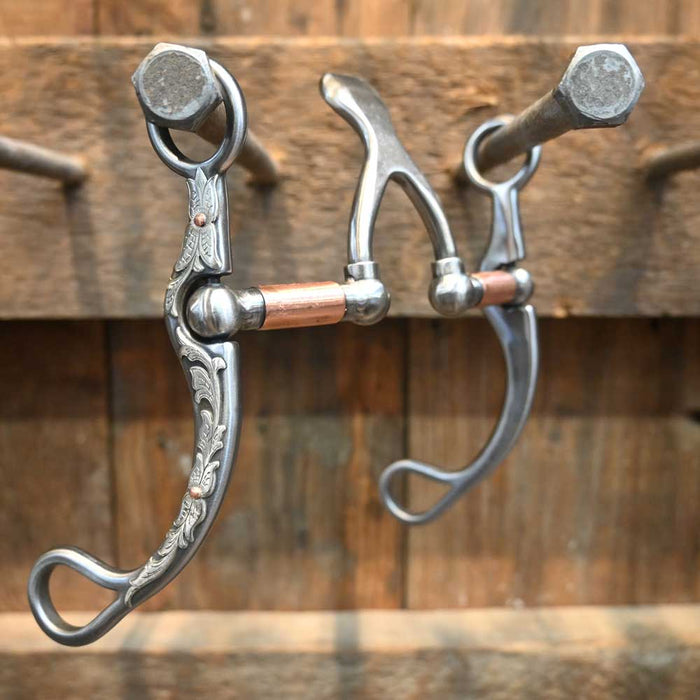 Kerry Kelley 65 - Silver Floral Mounted Cathedral Bit Tack - Bits Kerry Kelley