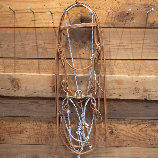 CHS Correction w/Roller Bridle Rig w/Martingale Tack - Training Cow Horse Supply