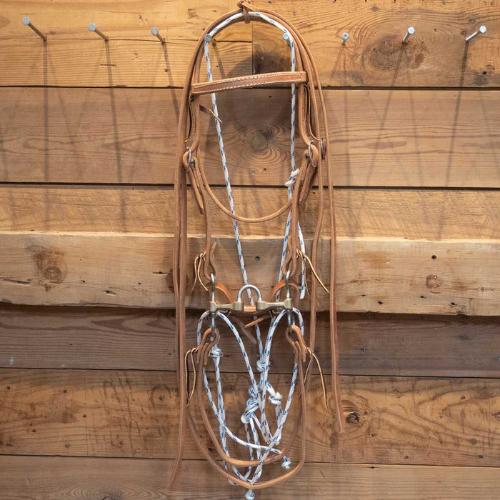CHS Correction w/Roller Bridle Rig w/Martingale Tack - Training Cow Horse Supply