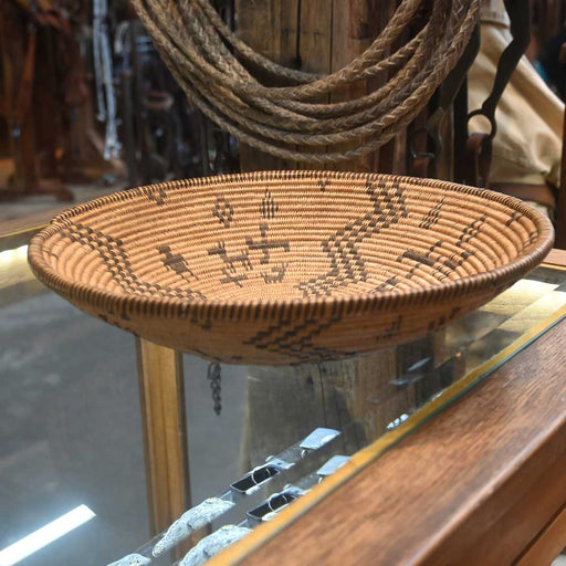 Apache Indian 1920's Handmade Woven Basket Collectibles Teskey's