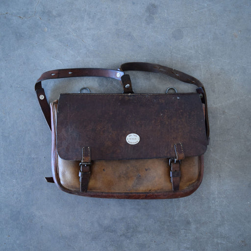 Used Vintage German Leather Saddle Backpack Sale Barn Teskey's