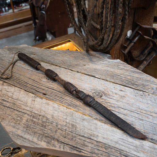 Vintage Handmade Rawhide & Leather Quirt w/Popper Collectibles MISC