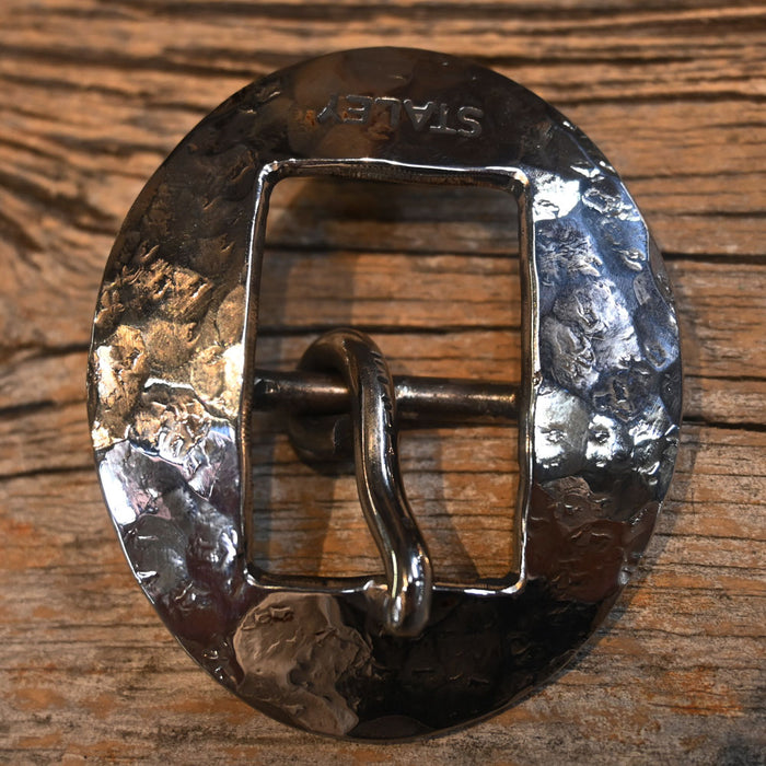 1" Staley Hammered Silver Headstall Buckle Tack - Conchos & Hardware Staley