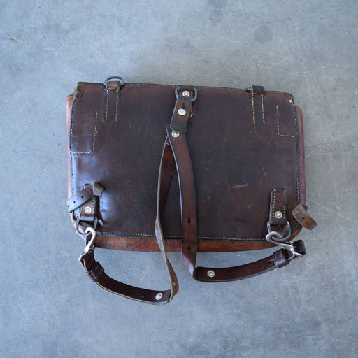 Used Vintage German Leather Saddle Backpack Sale Barn Teskey's