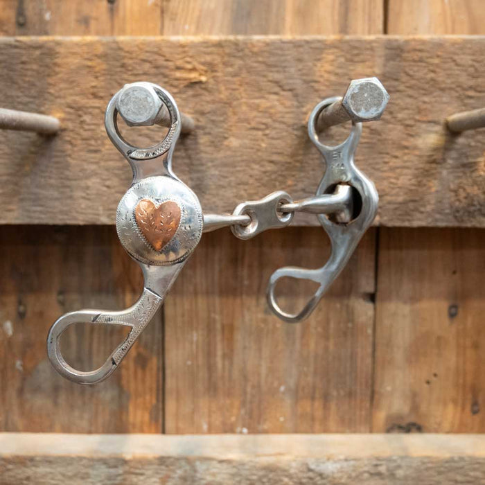 Ricky Trammell Dog Bone Heart Bit Tack - Bits Ricky Trammell