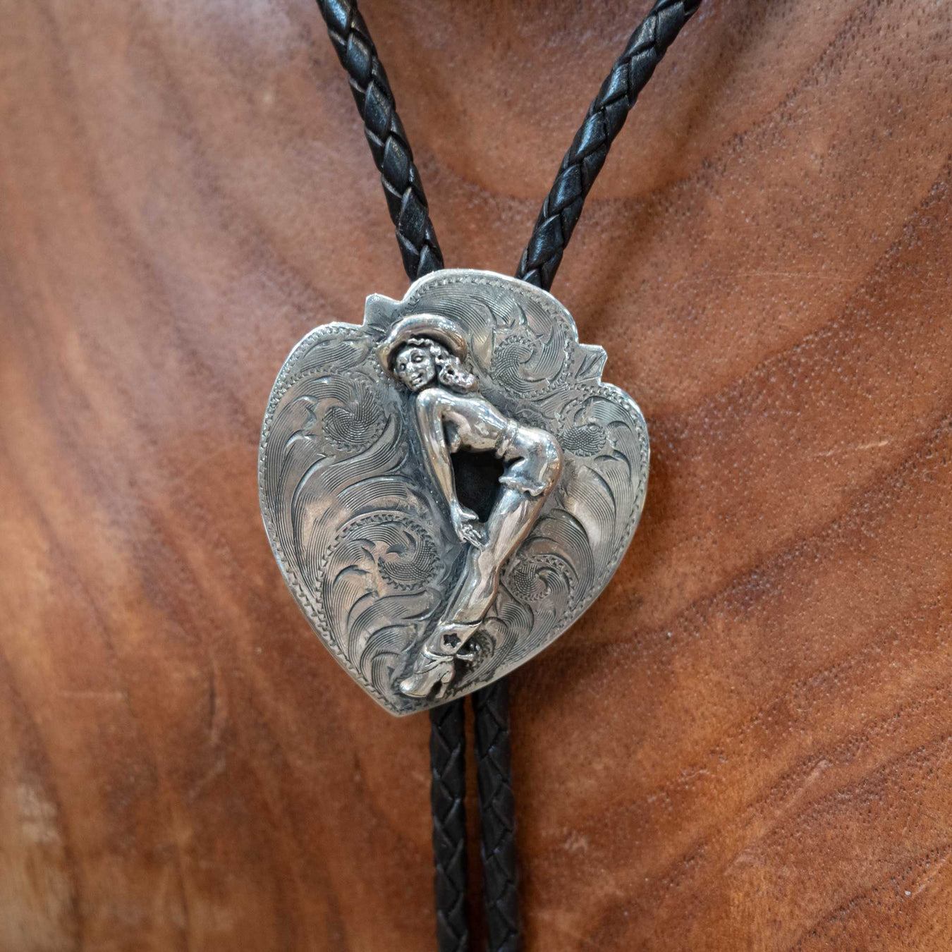 Comstock Heritage - Sterling Silver Lady Figure Bolo Tie 030 ACCESSORIES - Additional Accessories - Buckles Comstock Heritage