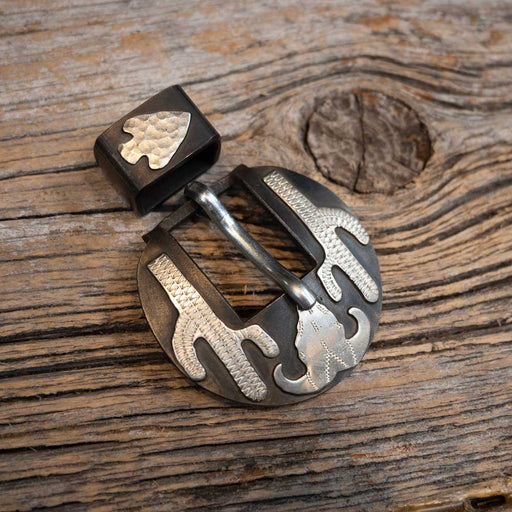 Wayne Dollar Cactus Headstall Buckle Set Tack - Conchos & Hardware Wayne Dollar