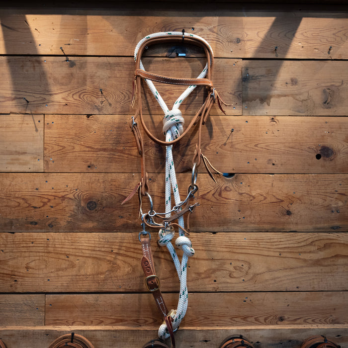 CHS Mitch O-Ring Snaffle Draw Rig Tack - Training Cow Horse Supply