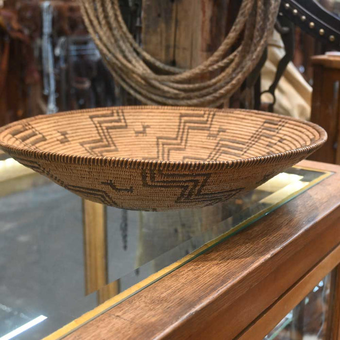 Apache Indian 1920's Handmade Woven Basket Collectibles Teskey's