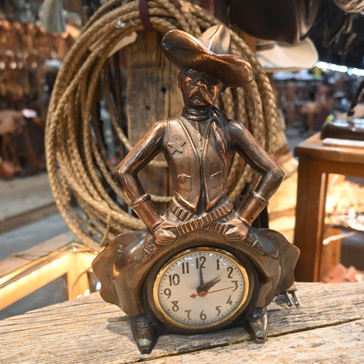 1960s Copper Bow-Legged Sheriff Clock Collectibles Teskey's