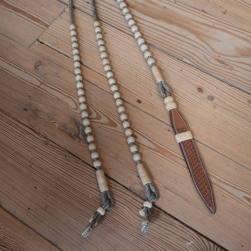 Handmade Jose Ortiz Rawhide & Leather Romel Reins Tack - Reins Jose Ortiz