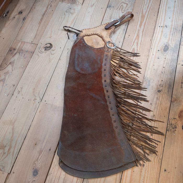 Remmel Mosimann Custom Leather Works Stepthrough Chaps Tack - Chaps & Chinks Remmel Mosima