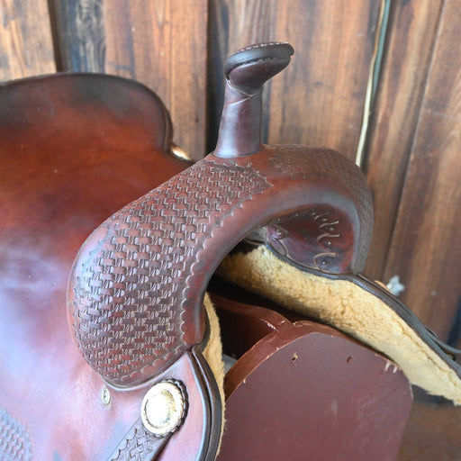 17" USED ROO HIDE CUTTING SADDLE Saddles - Used ROO HIDE