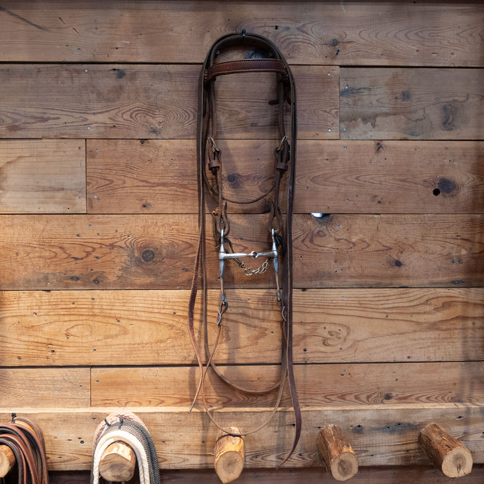 Smooth Snaffle Bit Bridle Rig